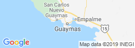 Heroica Guaymas map